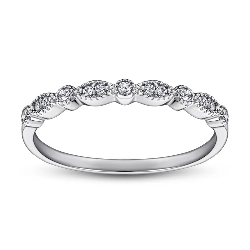 black fashion jewelry Rare Exclusive S925 Sterling Silver Zircon Ring - Personalized Gift Engagement fashion jewelry keychain wholesale Jewelry fashion jewelry for girls