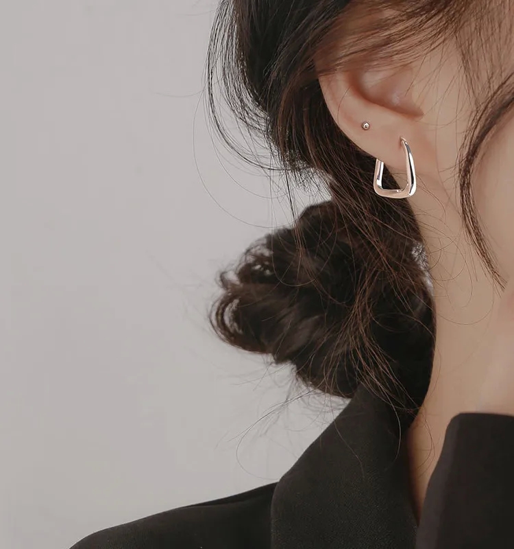 yiwu nessa fashion jewelry co. ltd Unisex Sterling Silver Square Earrings: Timeless Sparkle & fashion jewelry repair near me Korean Elegance - Popular Handpicked Design fashion jewelry downtown los angeles
