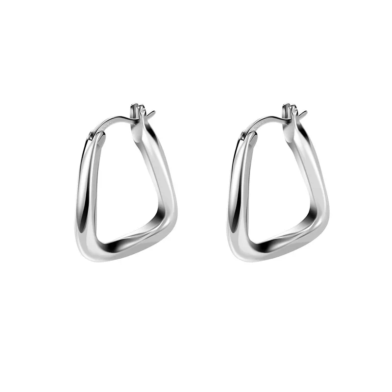 80 fashion trends jewelry Unisex zara fashion jewelry Sterling Silver Square Earrings: Timeless Sparkle & Korean Elegance - Popular Handpicked Design high quality fashion jewelry