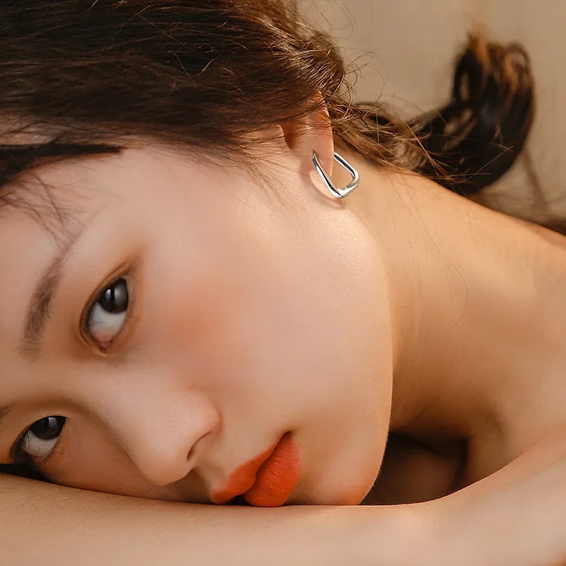 89s jewelry Unisex Sterling Silver wholesale fashion jewelry quality Square Earrings: Timeless Sparkle & Korean Elegance - Popular Handpicked Design nisa premium fashion jewelry