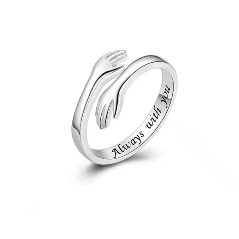 fashion jewelry 18k necklace Exclusively Crafted Sterling Silver Hug Ring - Skin-Friendly Shiny mina fashion jewelry Rustic Luxury for Women what is the difference between fashion jewelry and costume jewelry