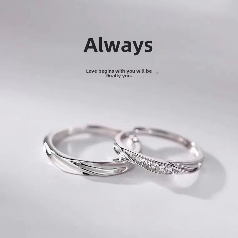 fashion jewelry earrings set Luxury Romantic Mobius 925 Silver Ring fashion jewelry sets - Unique Bohemian Sparkle Design for Couples justop fashion jewelry