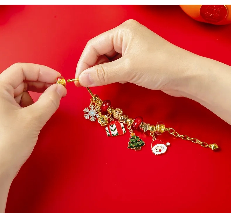 fashion jewelry vca Eco-Friendly Vintage Charm Bracelet Set accessories women's fashion jewelry - Affordable DIY Holiday Gift Box with 24 Beaded Surprises jewelry fashion trends 2023