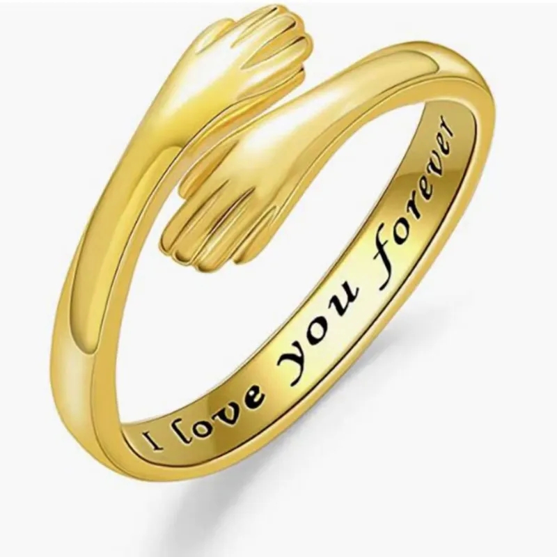 fashion jewelry wholesale los angeles Exclusively Crafted Sterling Silver Hug Ring - 17km fashion jewelry Skin-Friendly, Shiny, Rustic Luxury for Women 90's fashion jewelry