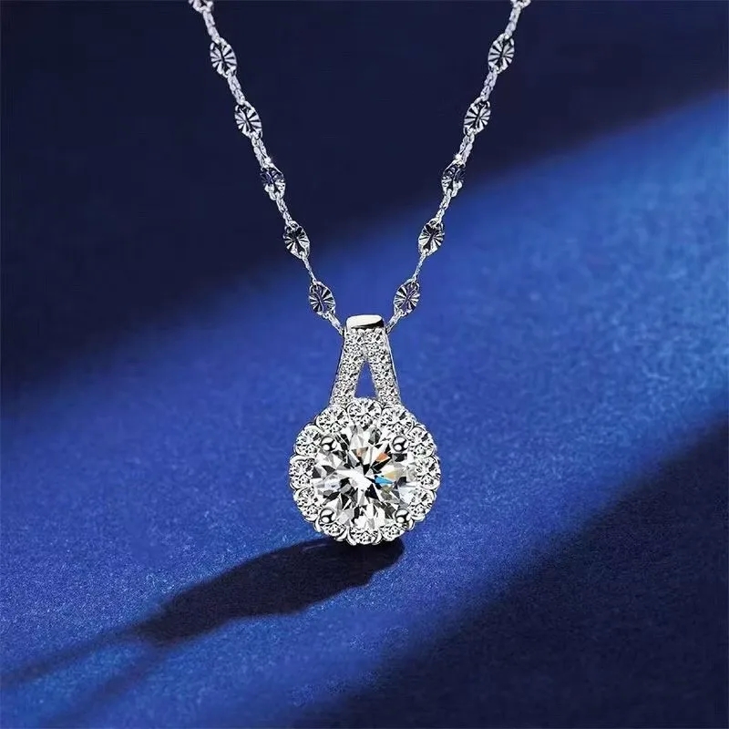 fashion queen jewellery Vibrant Moissanite Sunflower Clavicle Necklace is louis vuitton fashion jewelry worth it - Safe Lightweight & Affordable Luxury S925 Silver Design indian fashion jewelry