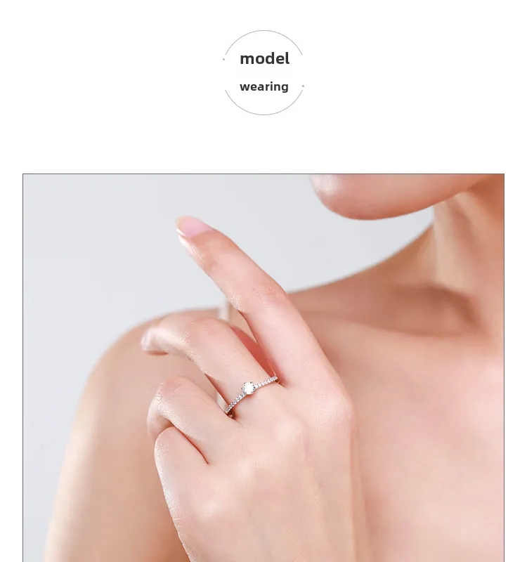 indian fashion jewelry near me Timeless s925 Sterling Silver Ring: Handpicked Women's Korean Jewelry with Classic Micro-inlaid dior fashion jewelry Single Diamond fashion jewelry rental