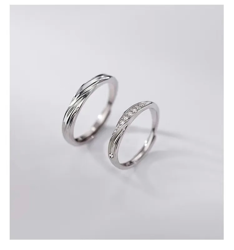 jewelry fashion & accessories show 2023 Luxury Romantic Mobius 925 Silver Ring - Unique Bohemian Sparkle 17km fashion jewelry Design for Couples fashion jewelry chanel