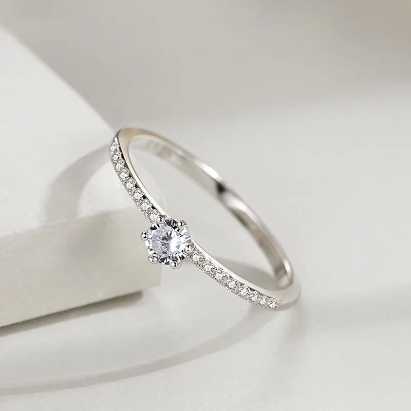 jewelry fashion & accessories show 2023 Timeless s925 Sterling Silver Ring: Handpicked Women's Korean Jewelry with Classic kushal's fashion jewelry vijayawada Micro-inlaid Single Diamond best designer fashion jewelry