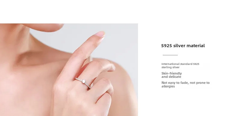 priti's fashion & jewelry Timeless s925 Sterling Silver Ring: Handpicked Women's Korean Jewelry with Classic Micro-inlaid fashion jewelry at macy's Single Diamond neiman marcus fashion jewelry
