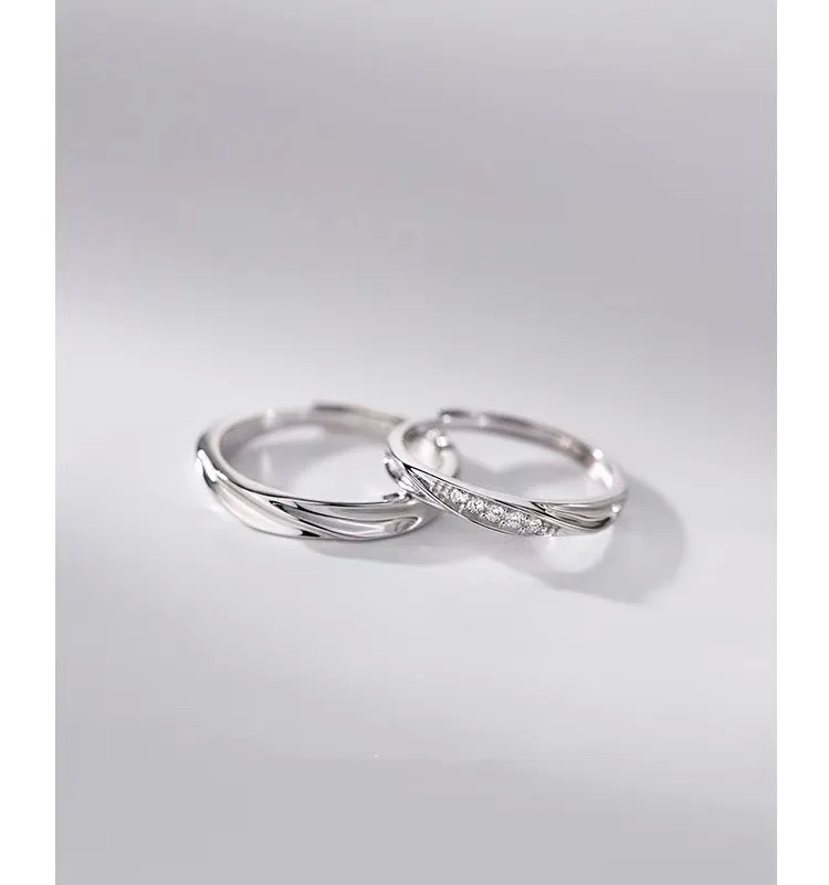 purple fashion jewelry Luxury Romantic Mobius 925 Silver Ring - Unique Bohemian fashion jewelry designers list Sparkle Design for Couples traci lynn fashion jewelry