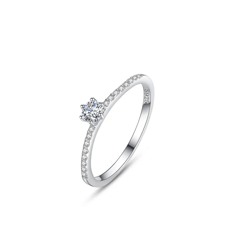 x jewelry Timeless s925 Sterling Silver Ring: Handpicked $5 fashion jewelry Women's Korean Jewelry with Classic Micro-inlaid Single Diamond is louis vuitton fashion jewelry worth it