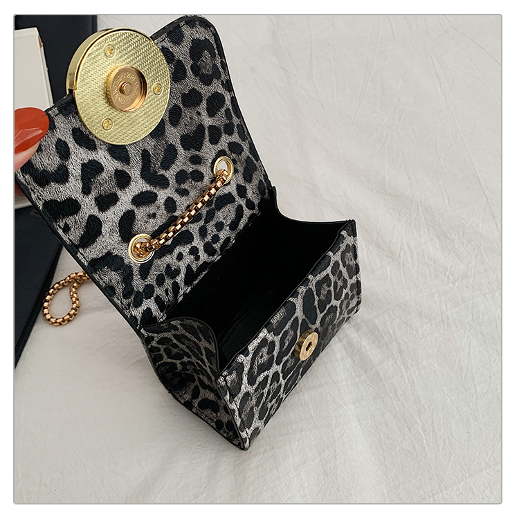 10 gallon trash bags Ethical Vintage-Inspired Glistening Leopard PU Leather Square 3.5 gram bags Shoulder Crossbody Streetwear Bag bags for women