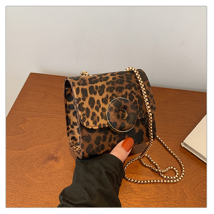 7 gallon grow bags Ethical Vintage-Inspired Glistening Leopard PU Leather Square Shoulder bags meaning clairo Crossbody Streetwear Bag bags 16 x16 x8