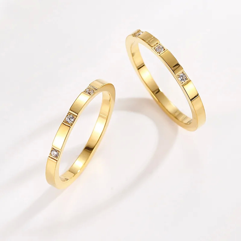 90s hip hop fashion jewelry Adjustable Sustainable Fashion Titanium Steel Zircon Couple Ring: Heritage-Inspired Edgy jacruces fashion jewelry 18K Jewelry hermes fashion jewelry