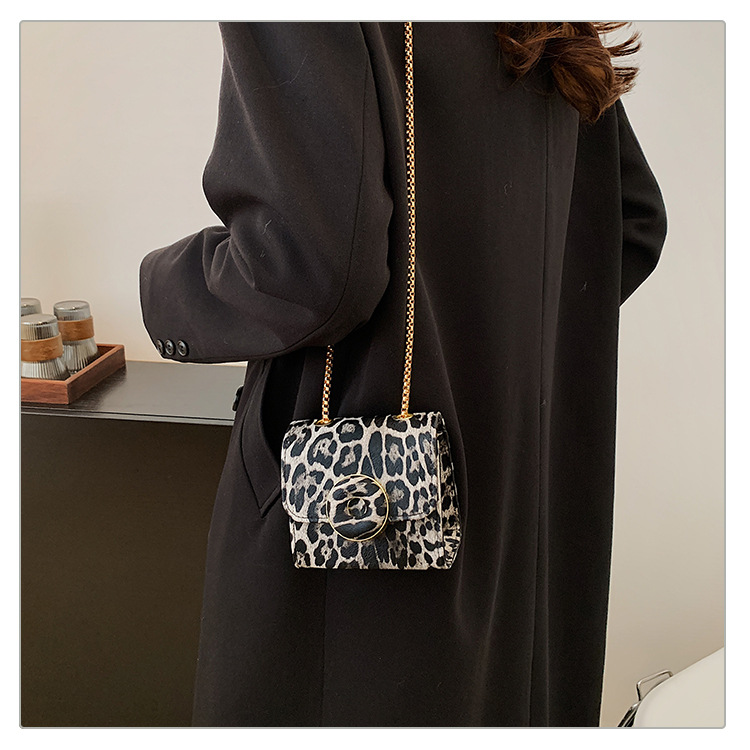 bags of concrete calculator Ethical Vintage-Inspired Glistening Leopard PU Leather Square Shoulder Crossbody bags of candy Streetwear Bag bags and dark circles