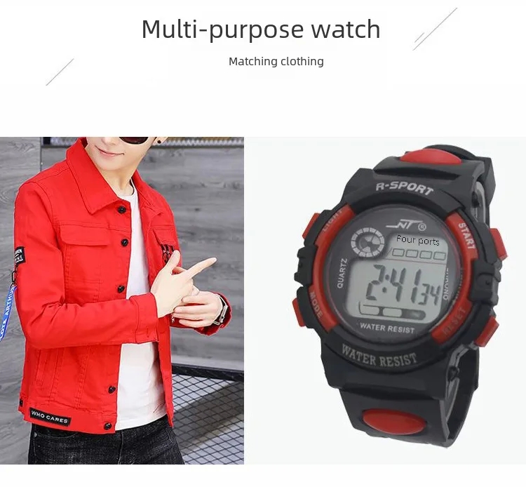 dendy fashion accessories ltd Vibrant Vintage-Inspired Children's Sports 70s fashion accessories men Watch - High-Fashion & Trendy Electronic Timepiece Promotion pink fashion accessories