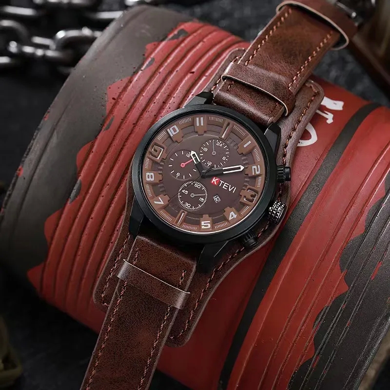 examples of traditional fashion accessories Budget-Friendly Artisan Men's Sports Watch - Trendy Korean Style with Large fashion accessories in region 3 Dial for Students enhance fashion accessories