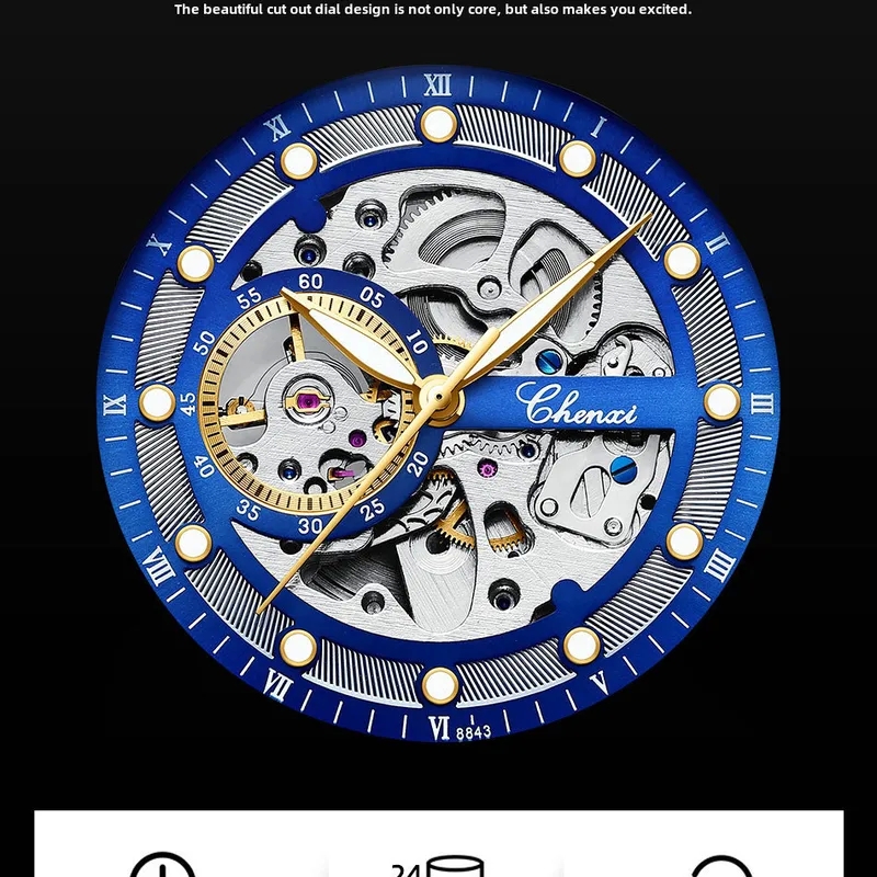 fashion accessories ltd Premium Dawn fashion accessories meaning in urdu Men's Glossy Artsy Automatic Mechanical Watch - High-Quality, Luminous, Waterproof Design business name ideas for fashion accessories