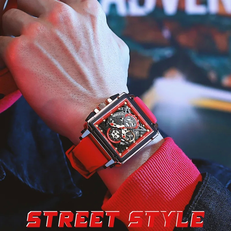 fashion accessories stores Discounted LIGE Square new york fashion accessories Men's Chronograph - Durable, Adjustable, 30m Waterproof Watch julie's beauty & fashion accessories