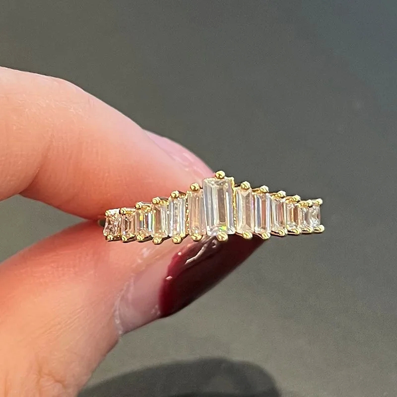 fashion jewelry keychain wholesale Eco Chic Retro Zircon Ring: Unique, Ethical & 2024 fashion jewelry trends Recycled Statement - Luxury Celebrity Inspired Stacked Style rab jacq fashion jewelry