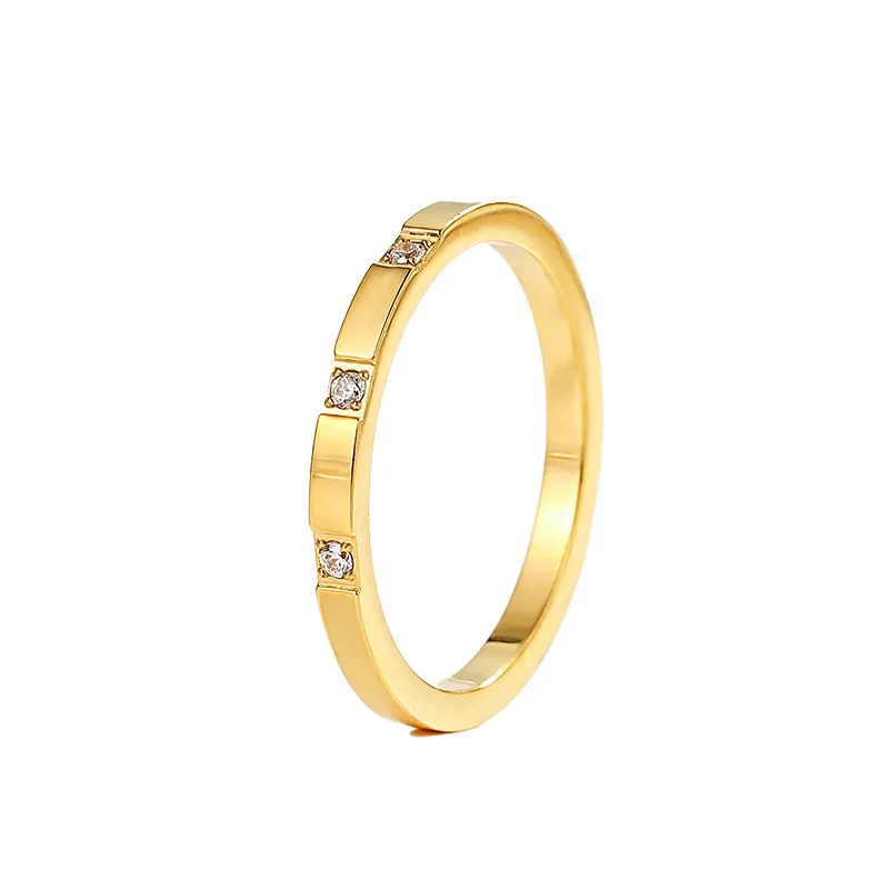 fashion jewelry show Adjustable Sustainable Fashion fashion jewelry earphone necklace Titanium Steel Zircon Couple Ring: Heritage-Inspired Edgy 18K Jewelry fashion jewelry indonesia