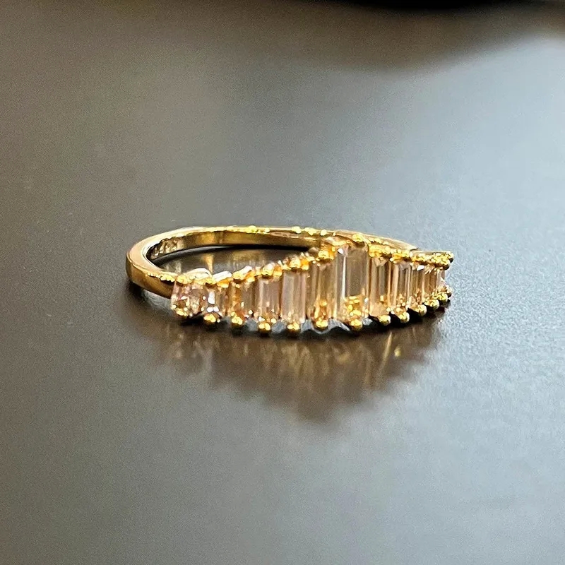 fashion jewelry uk Eco Chic Retro xing fashion jewelry Zircon Ring: Unique, Ethical & Recycled Statement - Luxury Celebrity Inspired Stacked Style green fashion jewelry