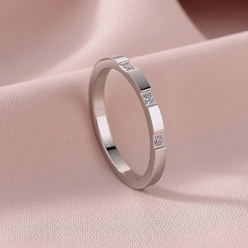 fashion jewelry vendors Adjustable Sustainable Fashion Titanium Steel Zircon fashion jewelry boutique Couple Ring: Heritage-Inspired Edgy 18K Jewelry fashion jewelry cleaner