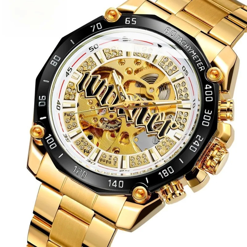 fashion jewelry zodiac sign necklace Authentic Lightweight Men's stile fashion accessories moncton photos Fashion Handcrafted Polished Hollow Automatic Mechanical Watch old money fashion accessories
