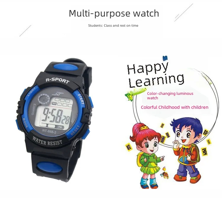 golden island fashion accessories Vibrant Vintage-Inspired Children's 1950s fashion accessories Sports Watch - High-Fashion & Trendy Electronic Timepiece Promotion fashion accessories reviews