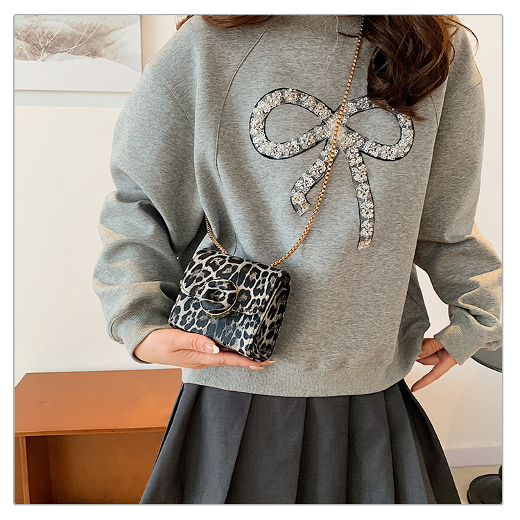 gym bags Ethical Vintage-Inspired Glistening Leopard PU Leather emmaline bags Square Shoulder Crossbody Streetwear Bag sleeping bags 0 degree