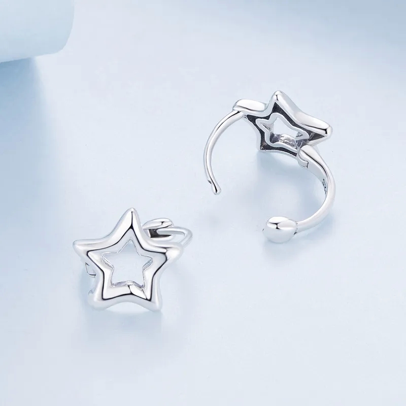 how to start a high end jewelry business Minimalist Matte 925 Sterling Silver Star Earrings high quality fashion jewelry u7 - Eye-Catching Minimalist Style Jewelry best place to sell high end jewelry