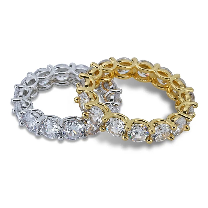 justop fashion jewelry "Discounted Genuine dorado fashion jewelry Cupid Zircon Couple Ring - Full Gem Hip Hop Bling" sonal fashion jewelry