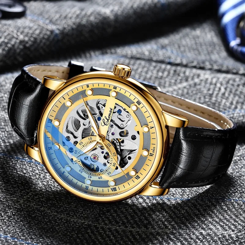 kinds of fashion accessories Premium Dawn Men's Glossy Artsy Automatic Mechanical Watch - High-Quality, 2010 fashion accessories Luminous, Waterproof Design fashion accessories synonyms