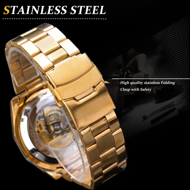 lulla collection fashion accessories Authentic Lightweight Men's Fashion Handcrafted Polished Hollow Automatic pastel fashion accessories Mechanical Watch pink fashion accessories