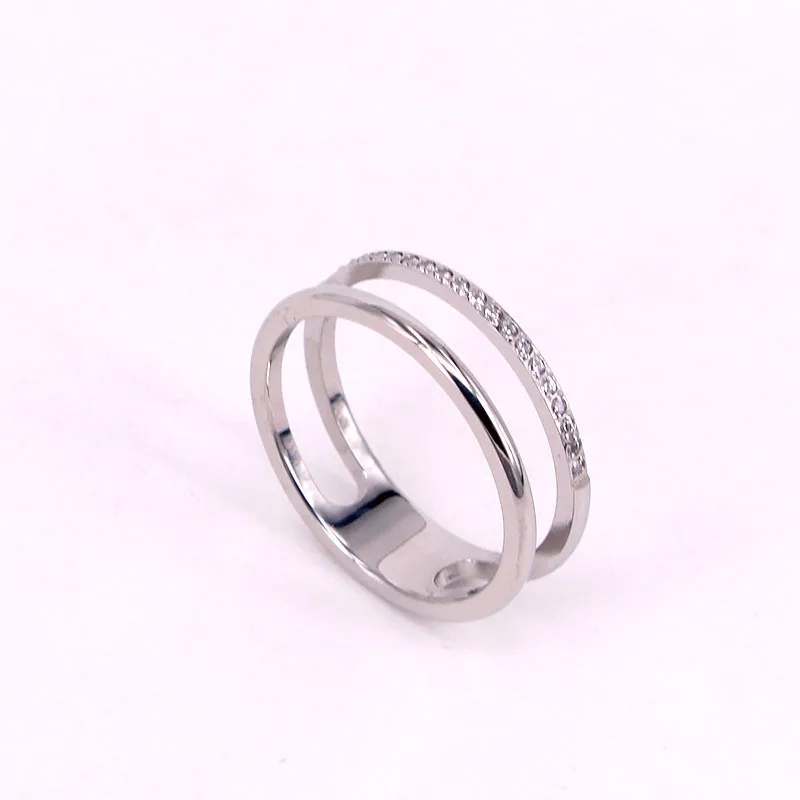 men's 3 carat diamond earrings Elegant Vintage Charm: Modern Rose Gold Plated Double men's jewelry with pearls Layer Titanium Couple Ring jared men's jewelry