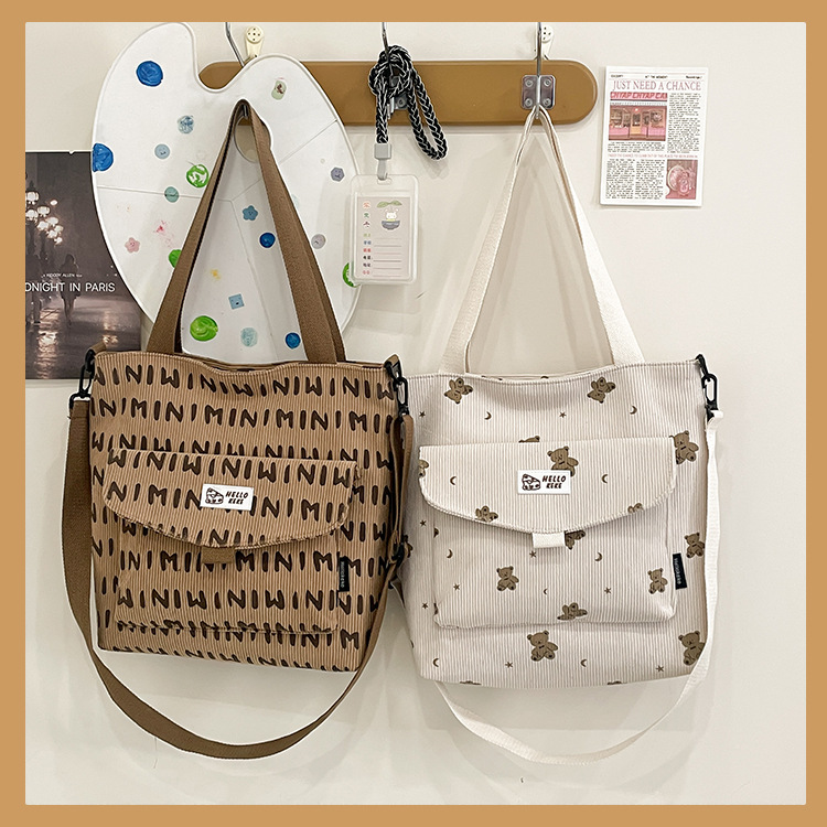 nanette lepore bags Handpicked Cute Bear Canvas Tote: Eye-Catching Threaded Zipper bags dior Bag - Exclusive Offer! 0° sleeping bags