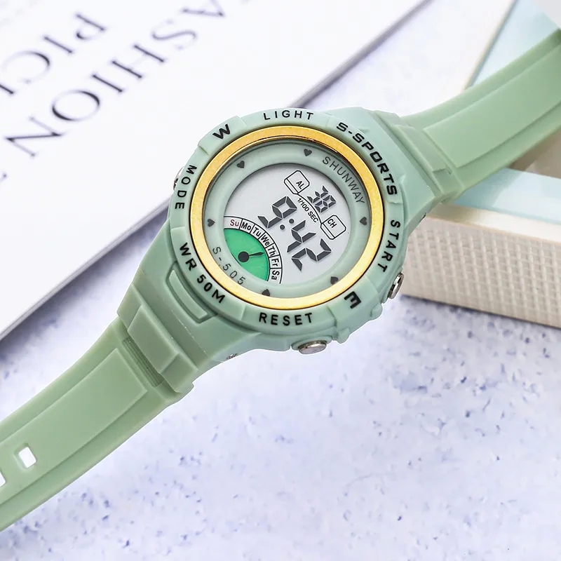 passion fashion accessories and handbags wholesale Colorful Unisex Macaron Sports retro fashion accessories Watch: 50m Waterproof Luminous Alarm Multifunction for Kids & Adults fashion accessories for girls