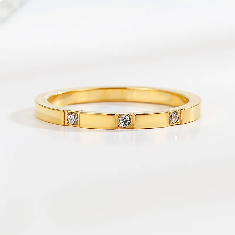 roman fashion jewelry Adjustable Sustainable Fashion Titanium Steel Zircon Couple Ring: Heritage-Inspired Edgy 8 jewelry brands 18K Jewelry wholesale fashion jewelry