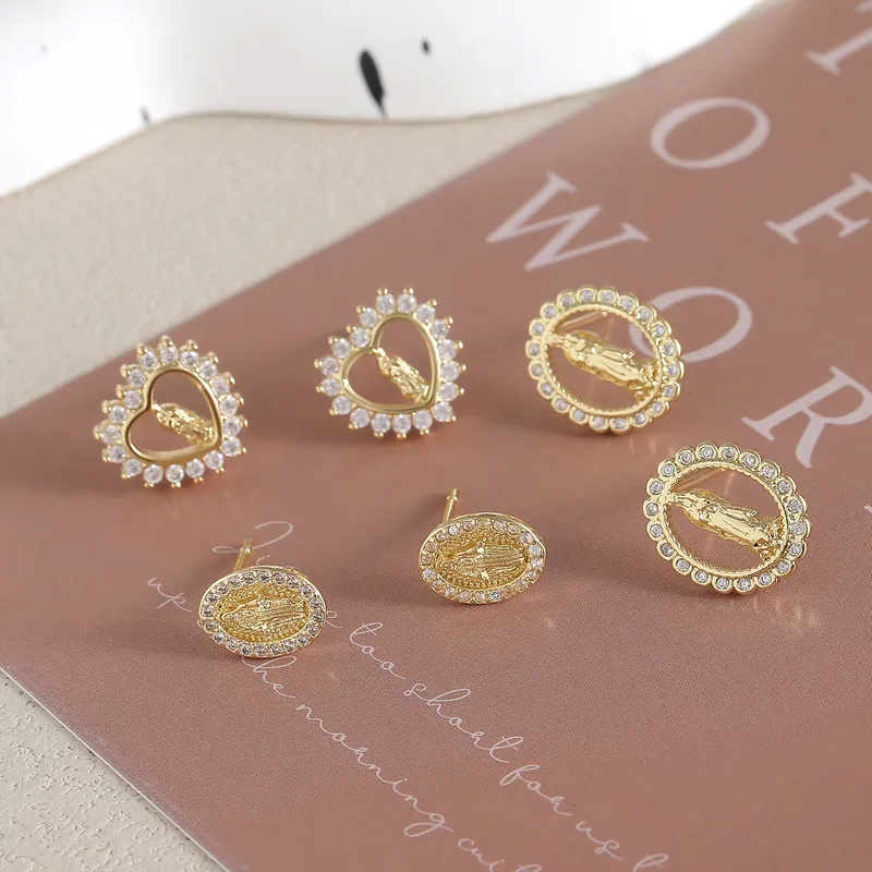 rosedale fine jewelry Eco-Friendly Bohemian 18K Gold ocampo's fine jewelry Plated Zircon Studs - Sustainable Fashion Must-Have at a Discount nice jewelry zales
