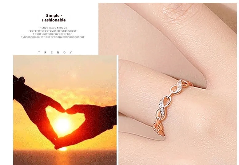 stainless steel fashion jewelry Budget-Friendly S925 Silver fashion jewelry by bulk Infinity Ring for Women - Limited Stock, Fashionable & Colorful Design Sense fashion jewelry brand list