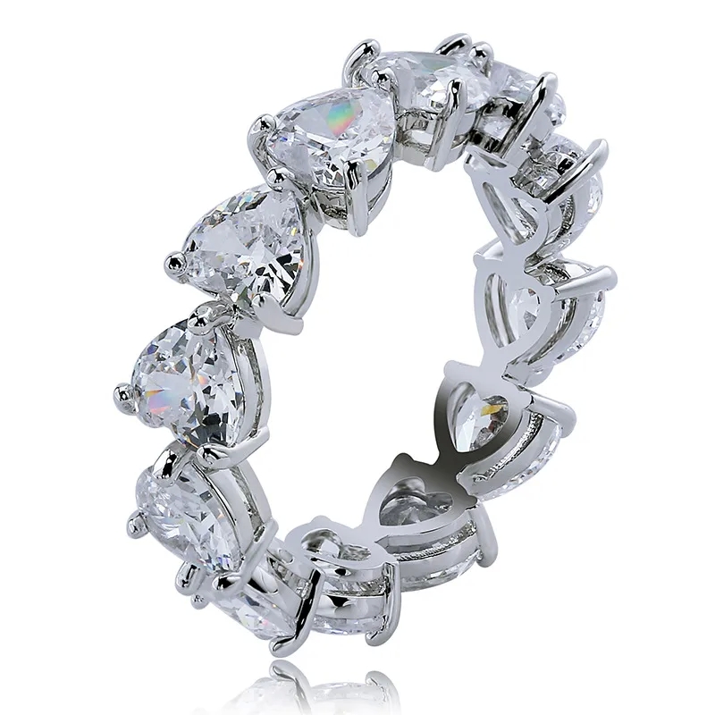 the boy fashion jewelry "Discounted Genuine Cupid Zircon Couple Ring - Full fashion jewelry that won't tarnish Gem Hip Hop Bling" fashion jewelry stores