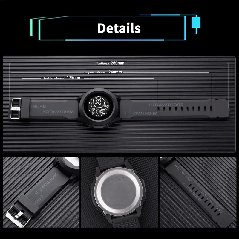 trending fashion accessories 2023 Stylish LED Digital Sports Watch for Students - fashion accessories necklace Comfortable Handcrafted Design, Unisex Technology Sense fashion accessories 2023
