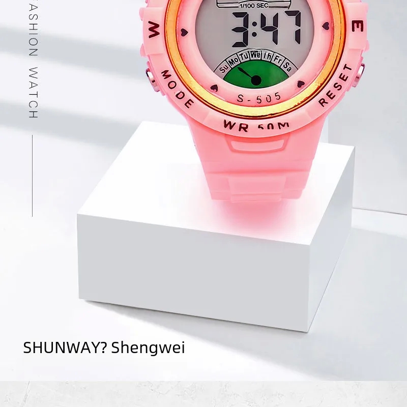 unusual fashion accessories Colorful Unisex Macaron tle 9 fashion accessories module Sports Watch: 50m Waterproof, Luminous Alarm, Multifunction for Kids & Adults old money fashion accessories