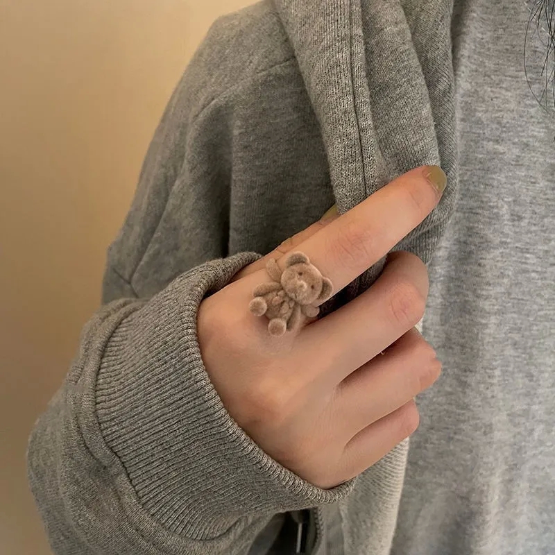 what kind of jewelry was worn in the 90s Eco-Chic Adjustable x ring fashion jewelry Multicolor Bear Ring - Sustainable Elegance with Exclusive Offer xing fashion jewelry wholesale