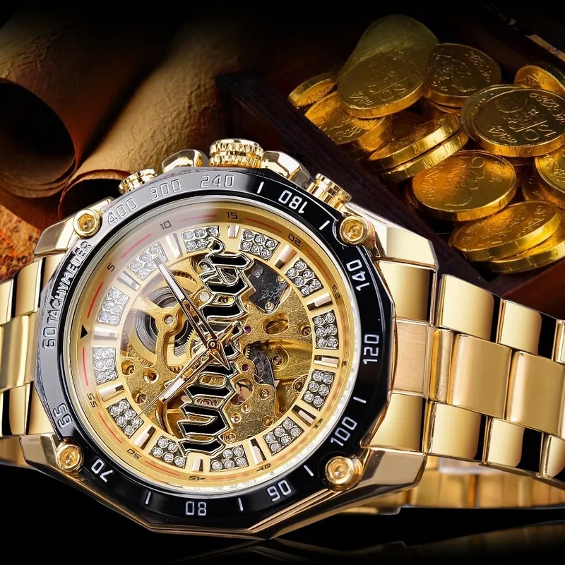 x-fashion Authentic Lightweight Men's Fashion Handcrafted Polished Hollow Automatic Mechanical images of fashion accessories Watch fashion accessories photo