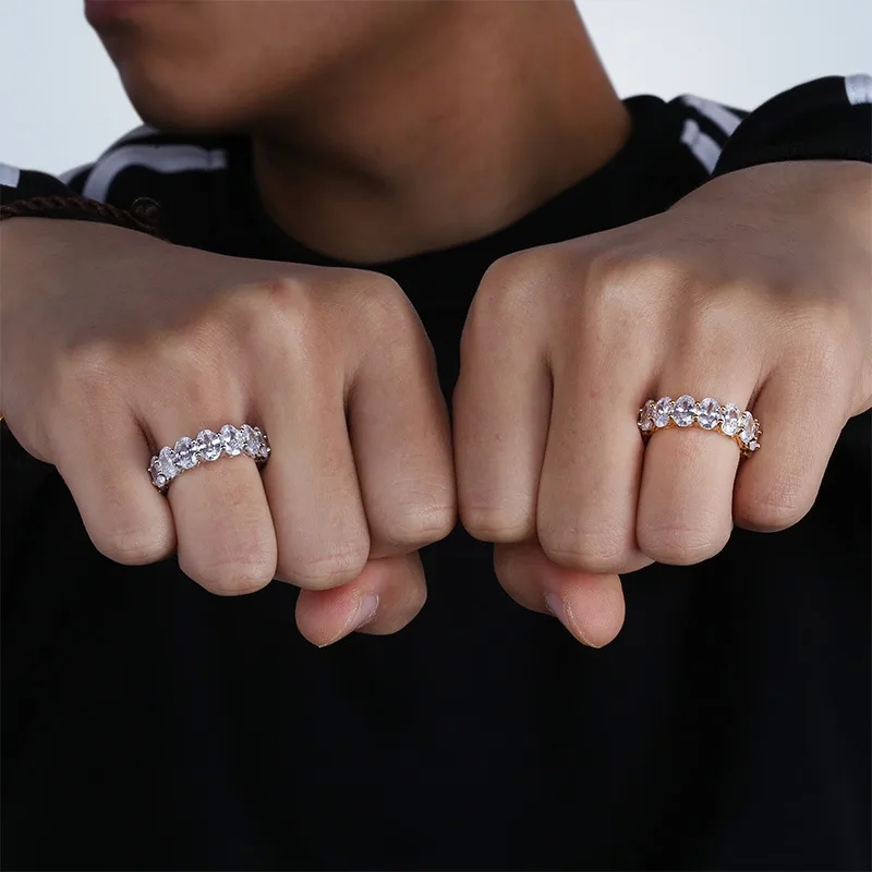 yiwu nessa fashion jewelry co. ltd "Discounted Genuine Cupid Zircon Couple fashion jewelry at wholesale Ring - Full Gem Hip Hop Bling" fashion costume jewelry meaning