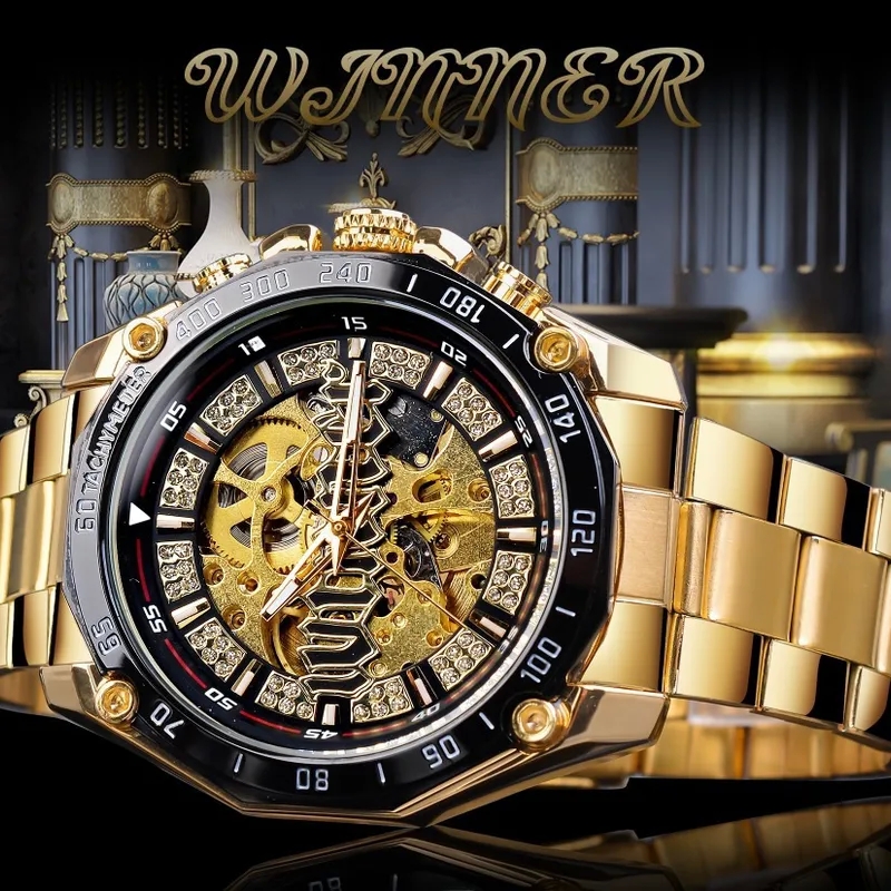 zamboanga fashion accessories Authentic Lightweight fashion accessories 2023 Men's Fashion Handcrafted Polished Hollow Automatic Mechanical Watch boys fashion accessories