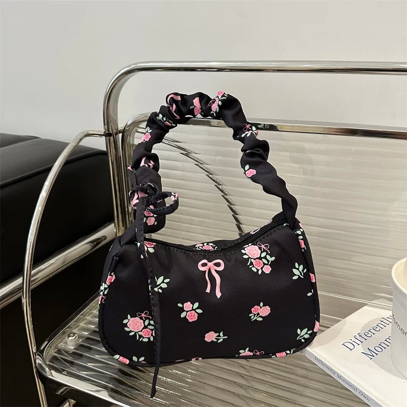 bags 12x6x12 Genuine Minimalist Heritage-Inspired Women's Nylon Streetwear Underarm Bag 6 bags body with Zipper bags packed