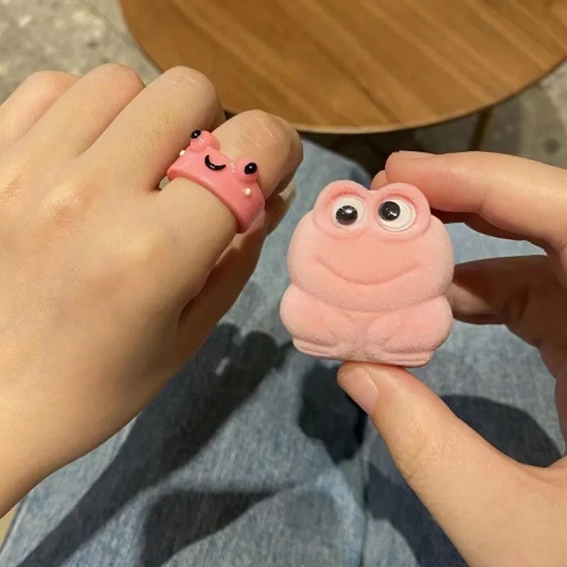 cubic zirconia fashion jewelry wholesale "Vibrant Cute Cartoon Frog louis vuitton fashion jewelry Ring: Unique Fashionable Couple Gift for Qixi" fashion jewelry calgary