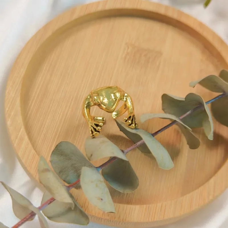 fashion jewelry for kids Eco-Chic Upcycled Alloy fashion jewelry repair near me Frog Ring: Ethical Fashion Adjustable Bracelet - Artsy Affordable Luxury Design fashion jewelry retail stores